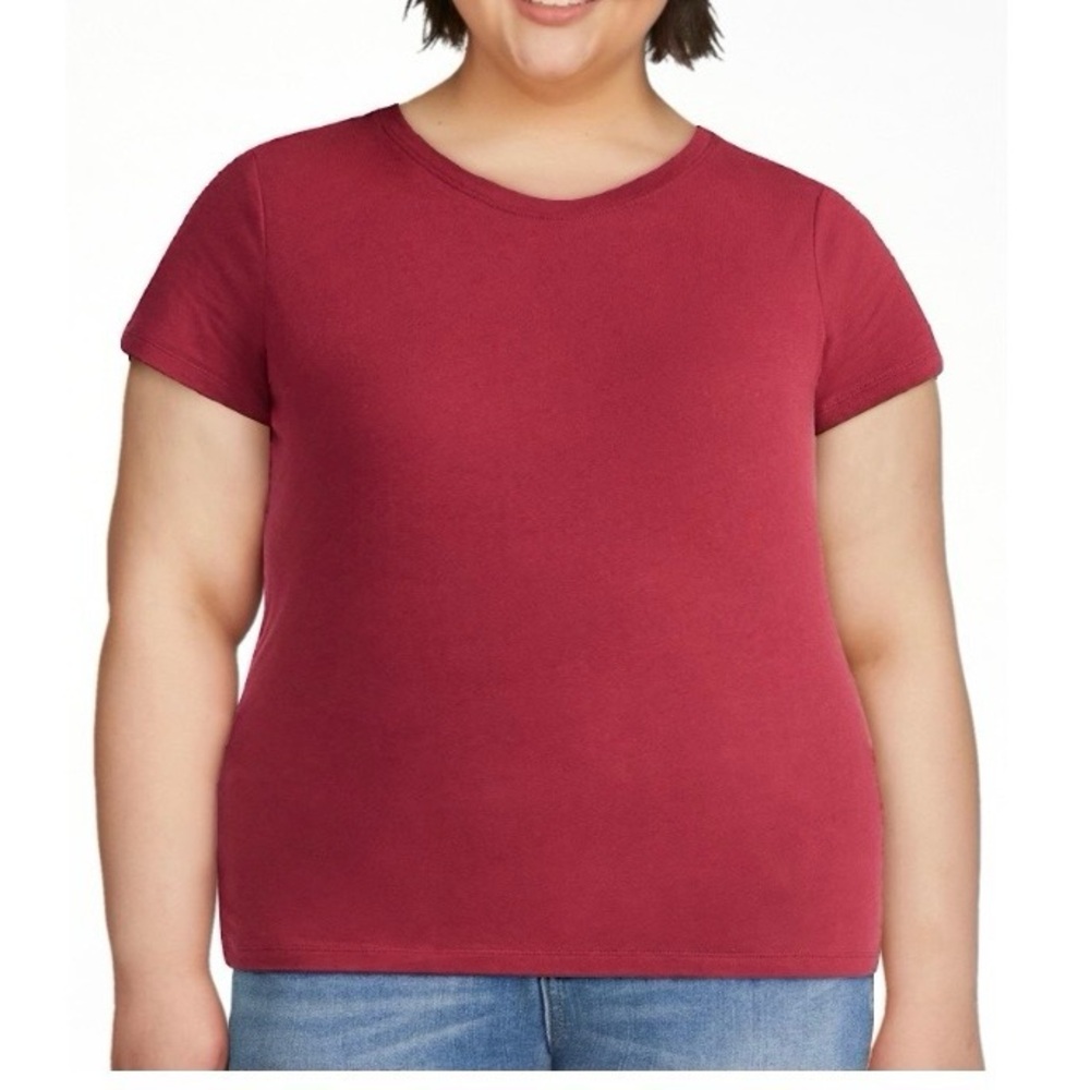 Time and Tru Women's Classic Short Sleeve Relaxed Fit Crew Tee Size XXXL (22)